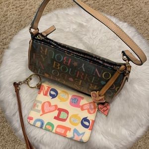 Dooney & Bourke mini satchel and wristlet bundle!